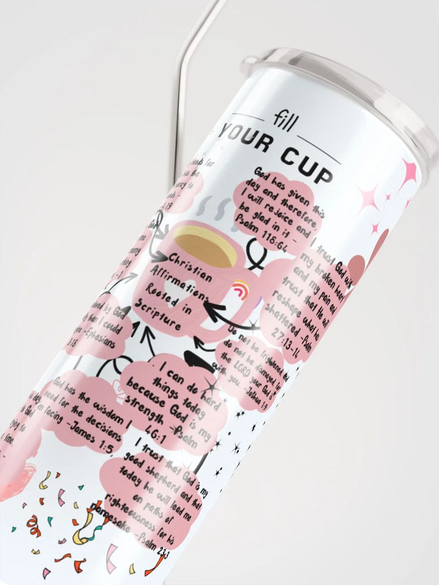 Christain affirmations rooted in scripture Stainless Steel Tumbler product image (5)