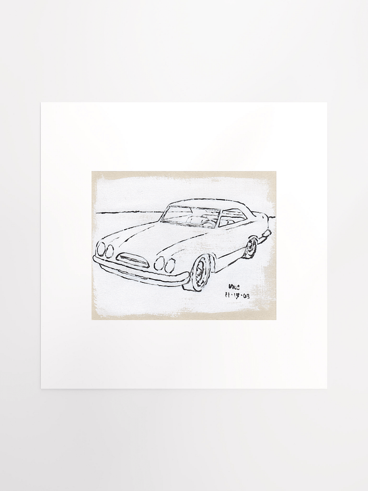 White Car #3 Print product image (2)