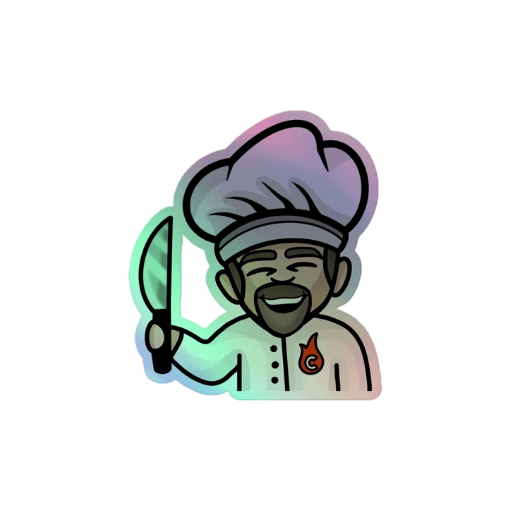 Chef Rob Holographic Sticker product image (2)