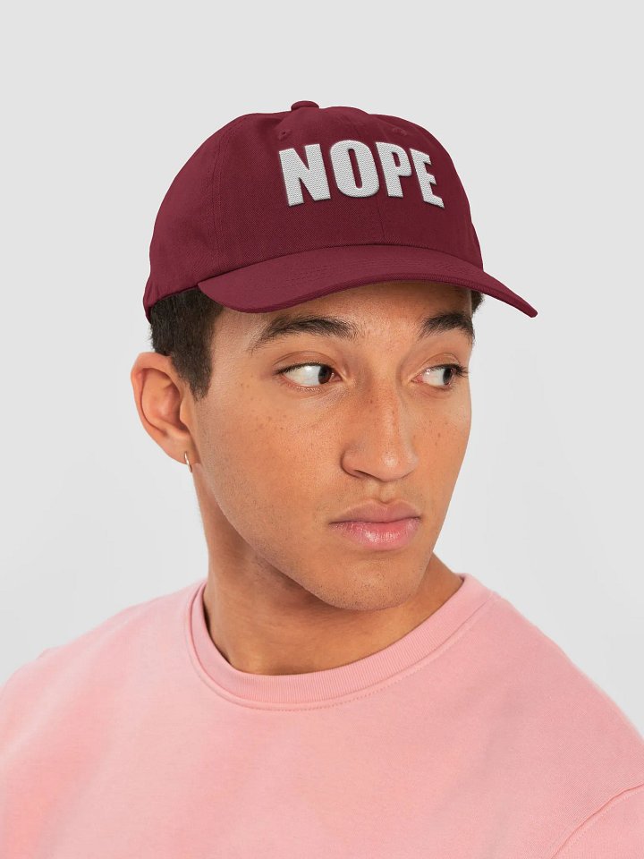 NOPE embroidered dad hat product image (2)