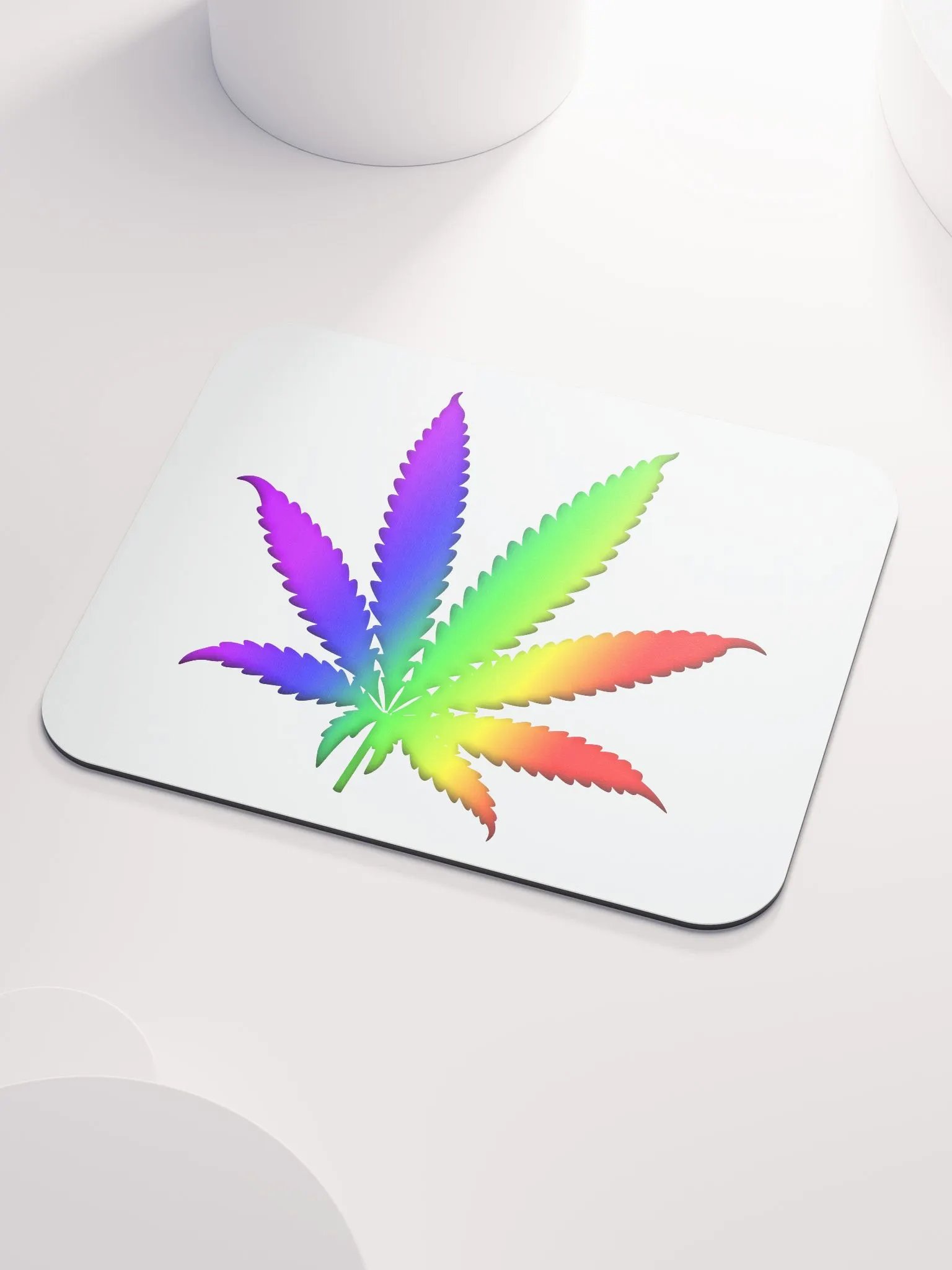 Rainbow Canna Canna Leaf Mousepad product image (3)
