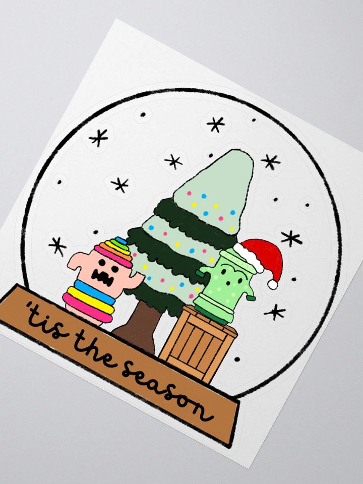 Gyroid Snow Globe Sticker product image (2)