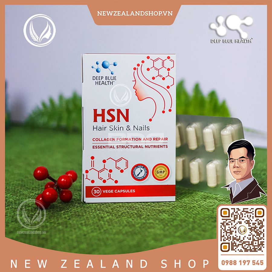 Viên uống trị mụn, dưỡng móng, ngăn rụng tóc Deep Blue Health HSN 30 viên product image (5)