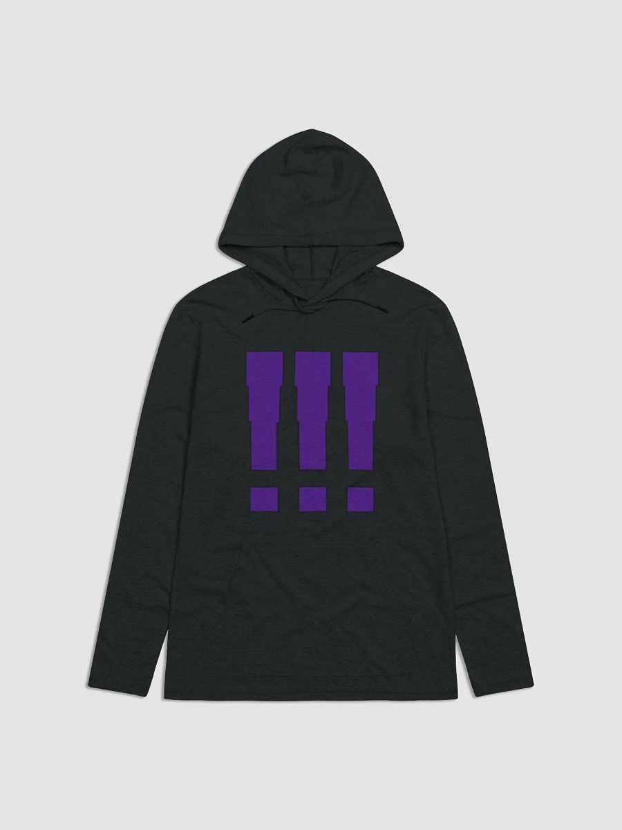 !!! | Black/Purple Lightweight Hoodie product image (1)