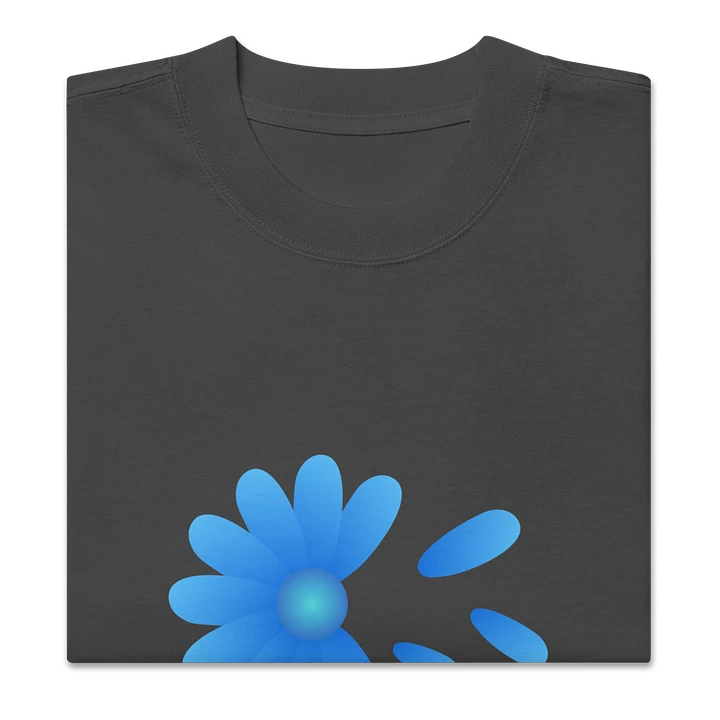 Floating Petals Blue Flower T-Shirt product image (3)