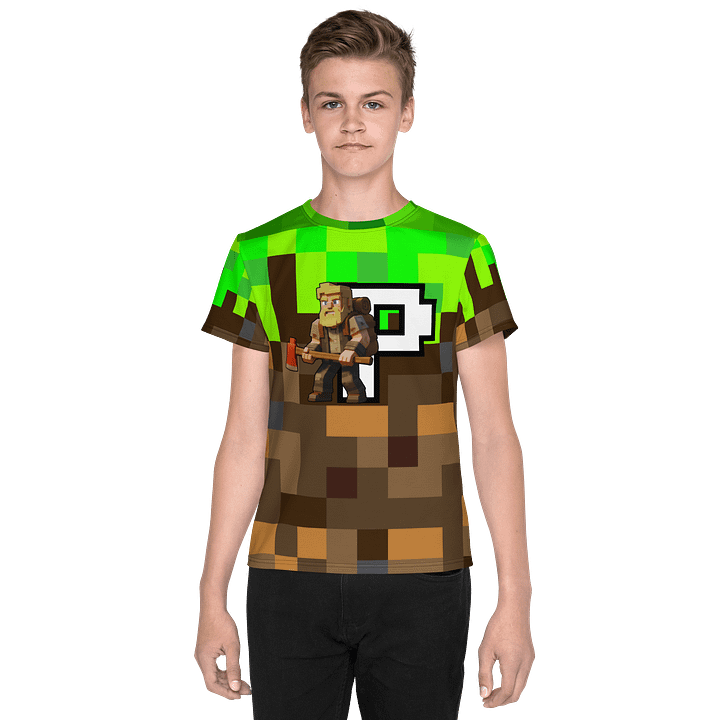 Patient PixelZ P Logo Youth T-Shirt (PixelZ My Craft) product image (1)