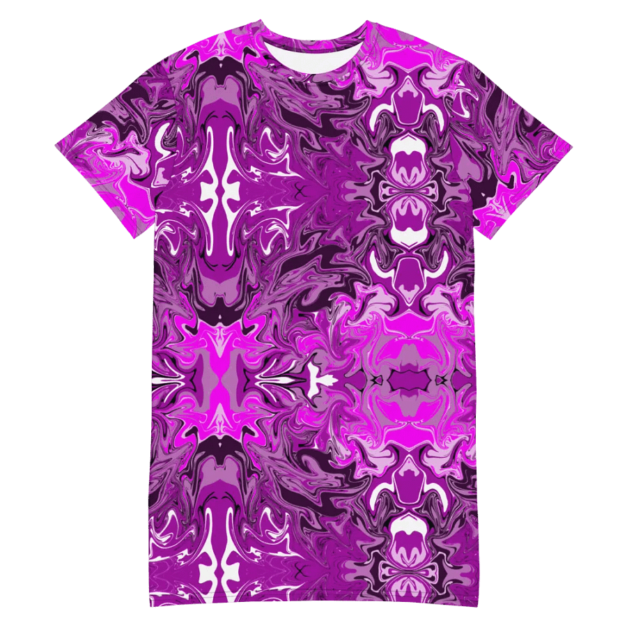 Pink Swirl T-Shirt Dress product image (2)