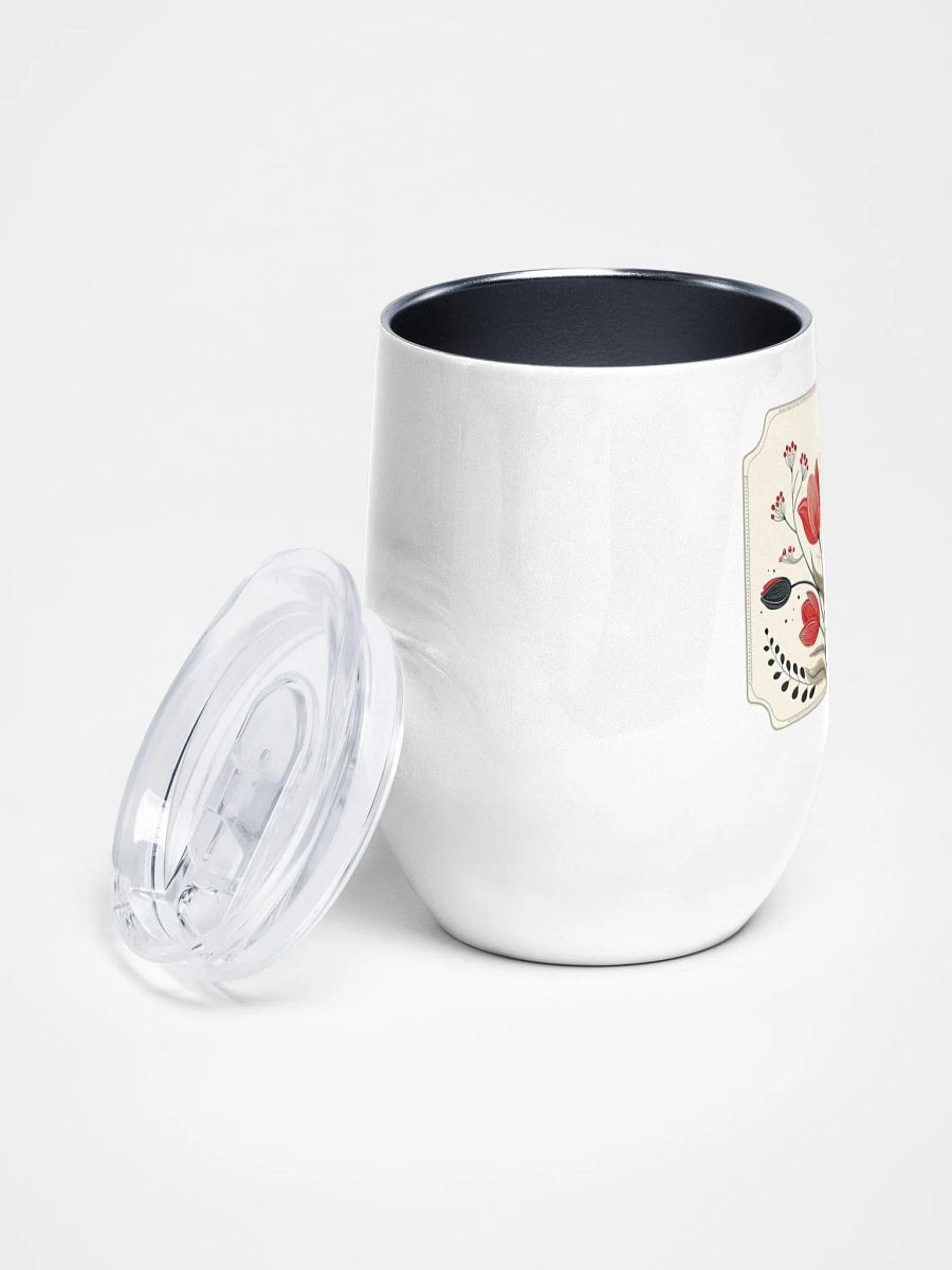 Floral Elegance Wine Tumbler product image (2)