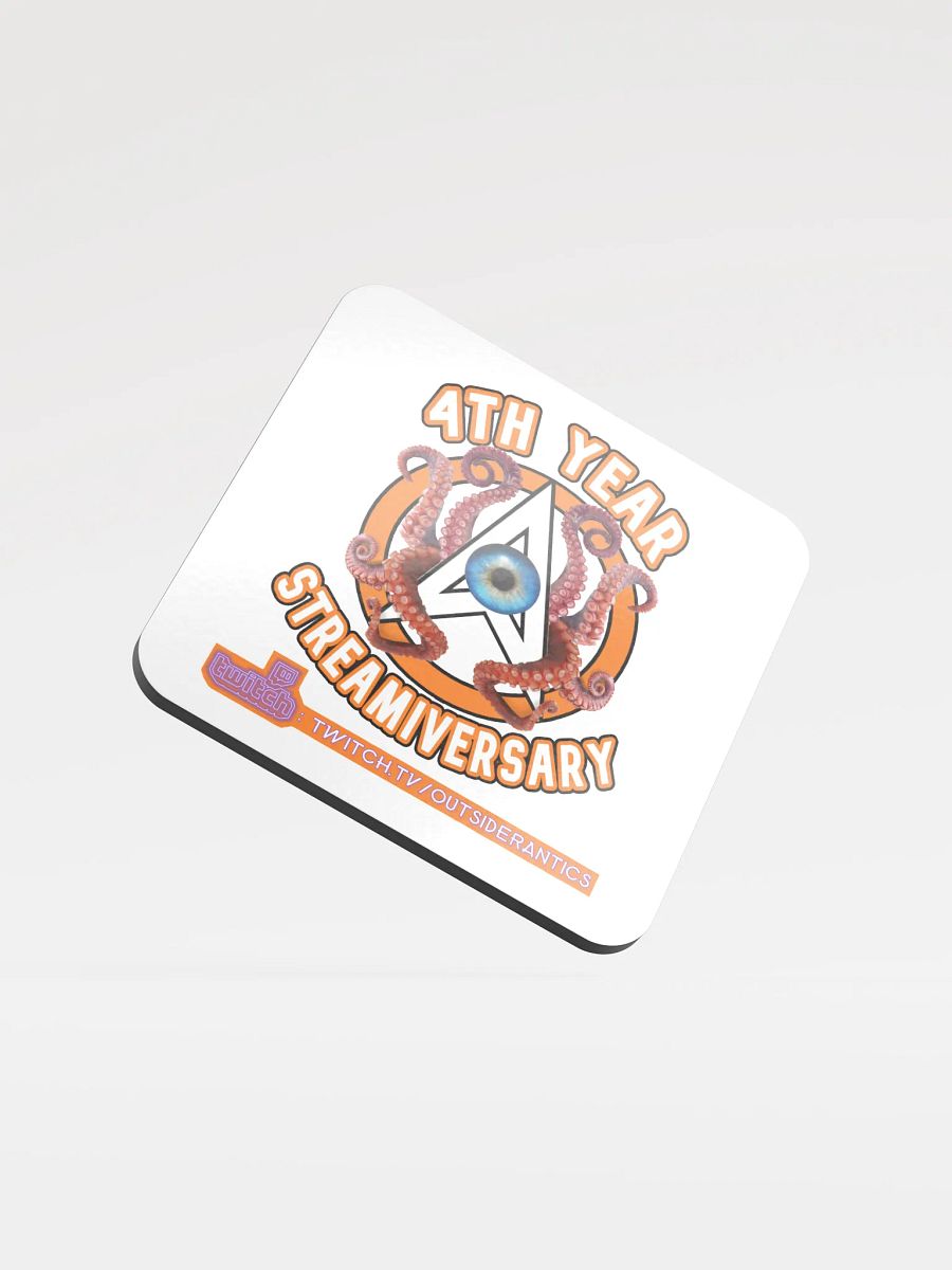 (Limited Edition) 4th Streamiversary 'OA-Cthulhu' Logo Cork Coaster product image (1)