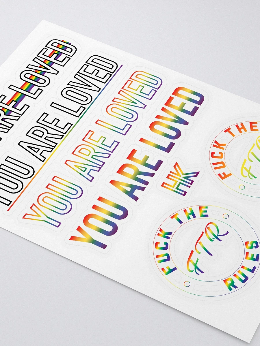 You Are Loved + FTR Rainbow Stickers product image (2)