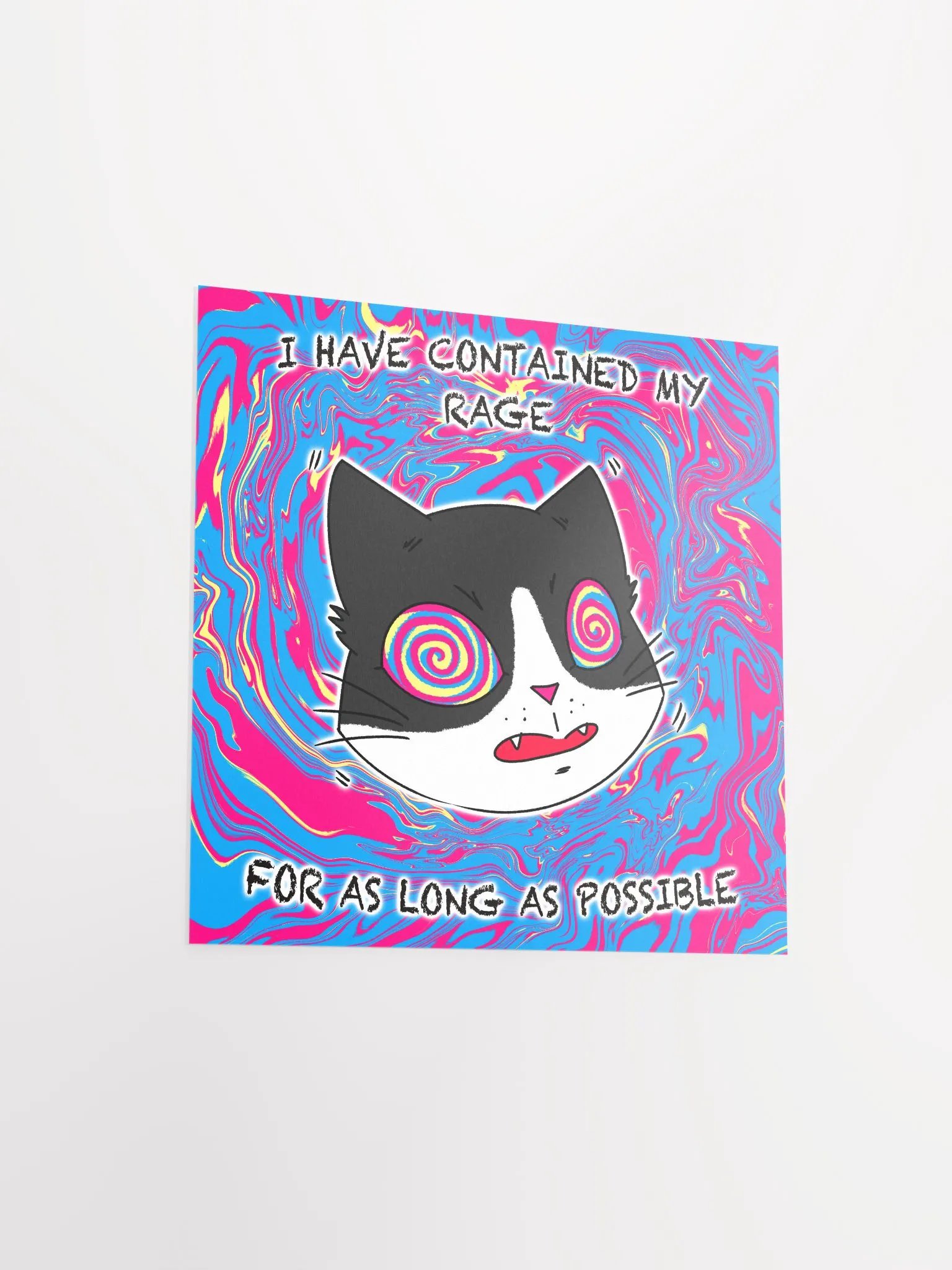 Rage Cat Matte Paper Poster product image (3)