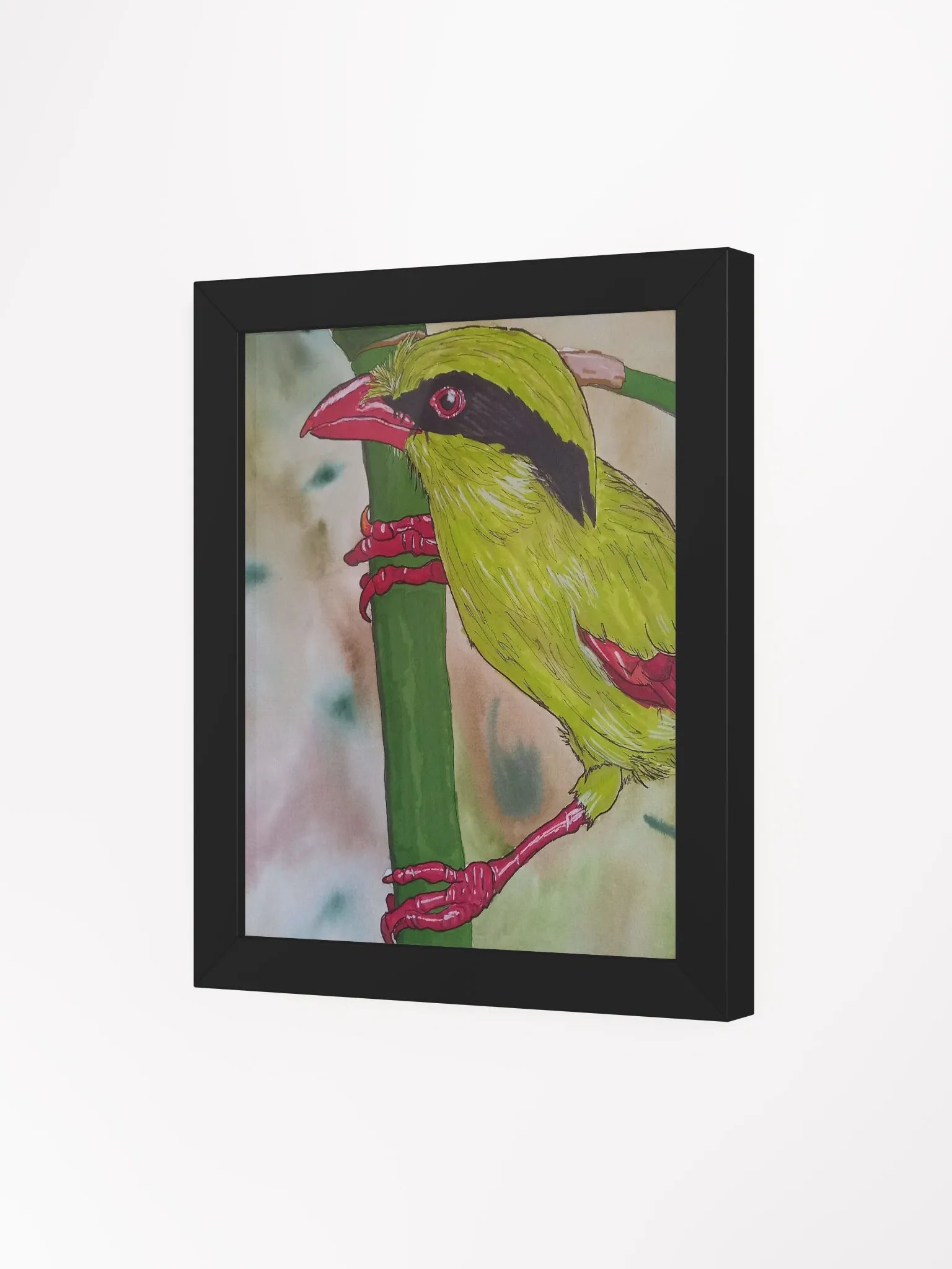 Corvid Series [02] Indochinese Green-Magpie framed print product image (3)