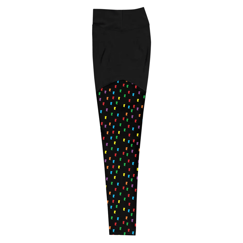 Confetti All-Over Print Sports Leggings product image (6)