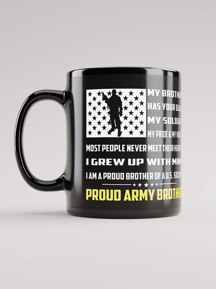 Proud Army Brother - Black Mug product image (2)