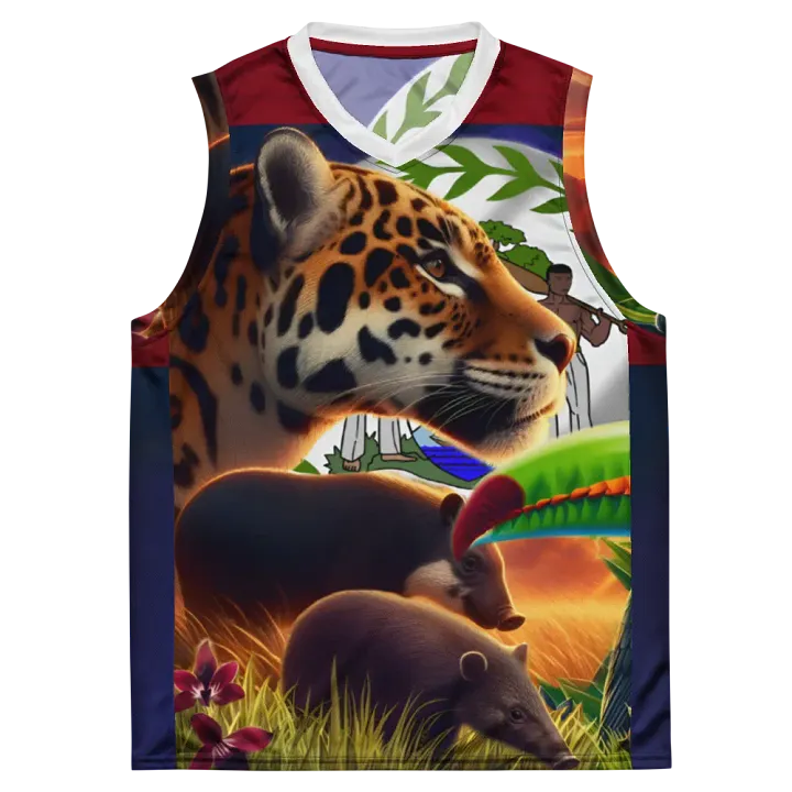 Beauty of Belize Basketball Jersey product image (1)