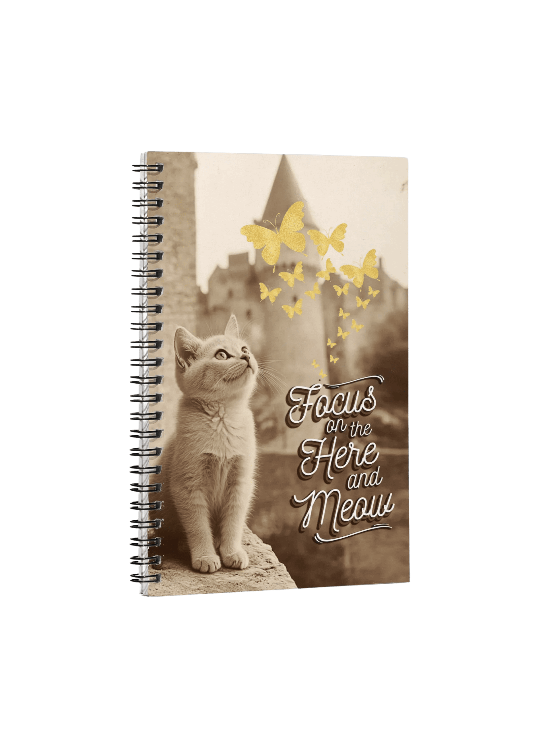 Here and Meow: Spiral Notebook product image (1)