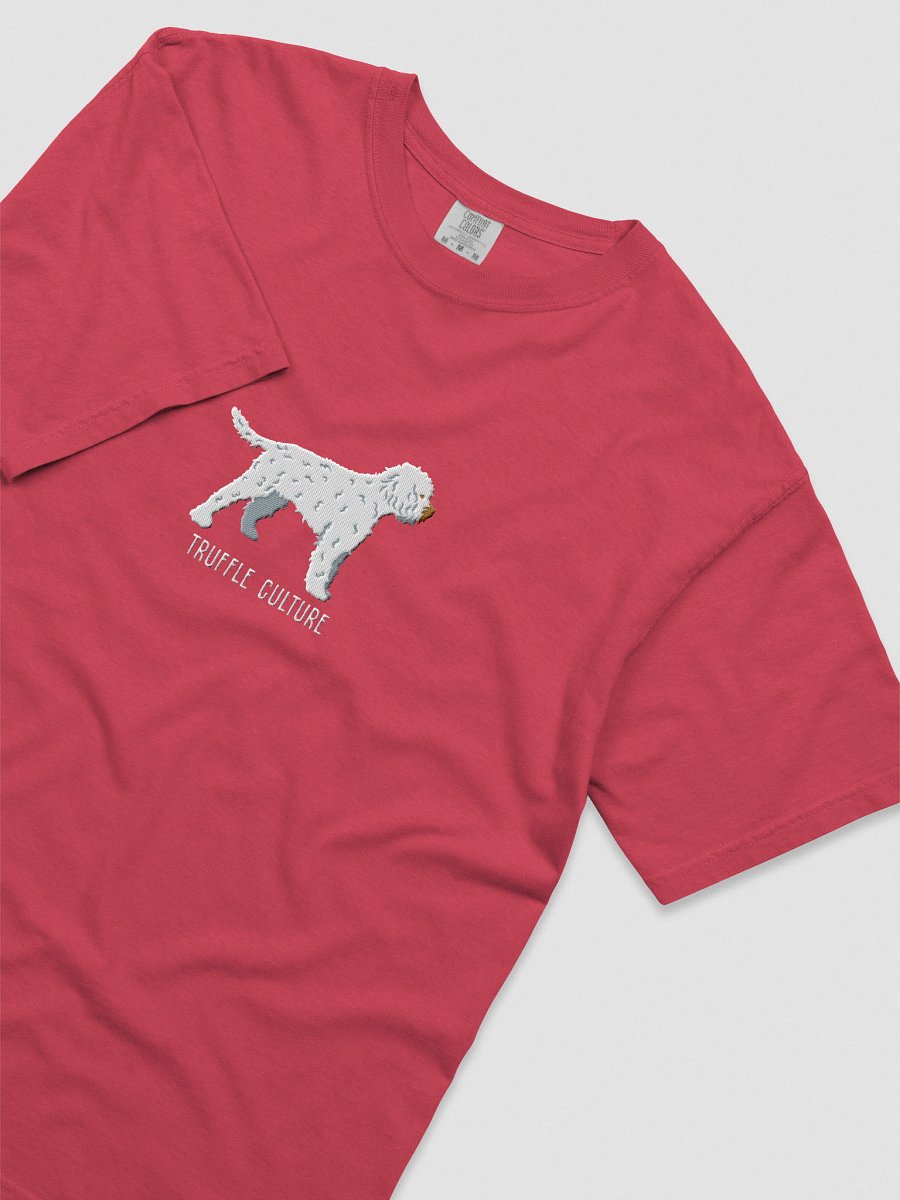 Truffle Culture T-Shirt(Embroidered) of a Lagotto Romagnolo(White) product image (55)