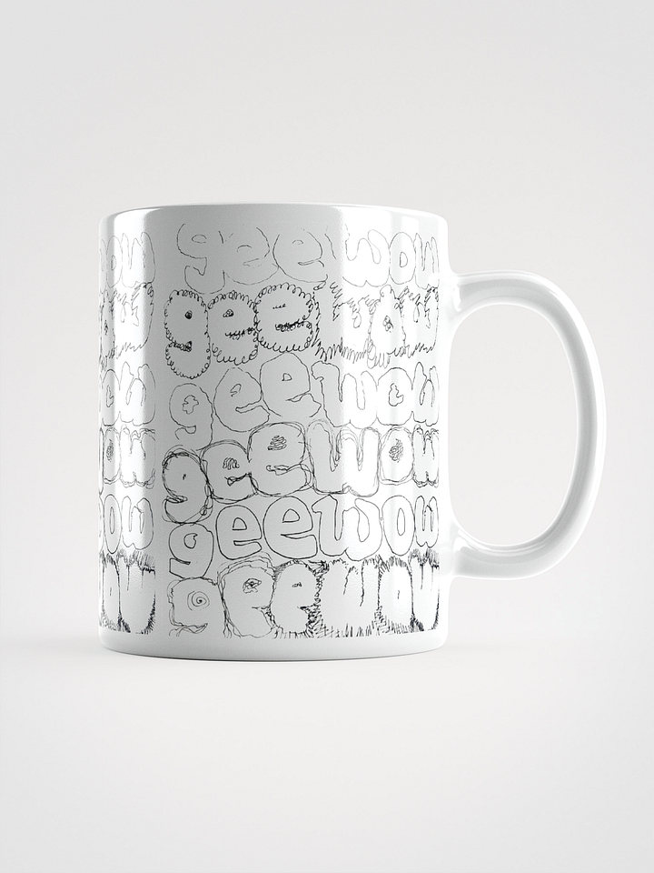 Gee Wow White Glossy Mug product image (3)