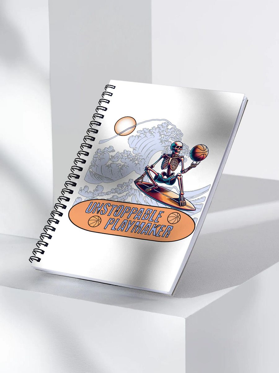 Unstoppable Playmaker Skeleton Basketball Notebook product image (2)