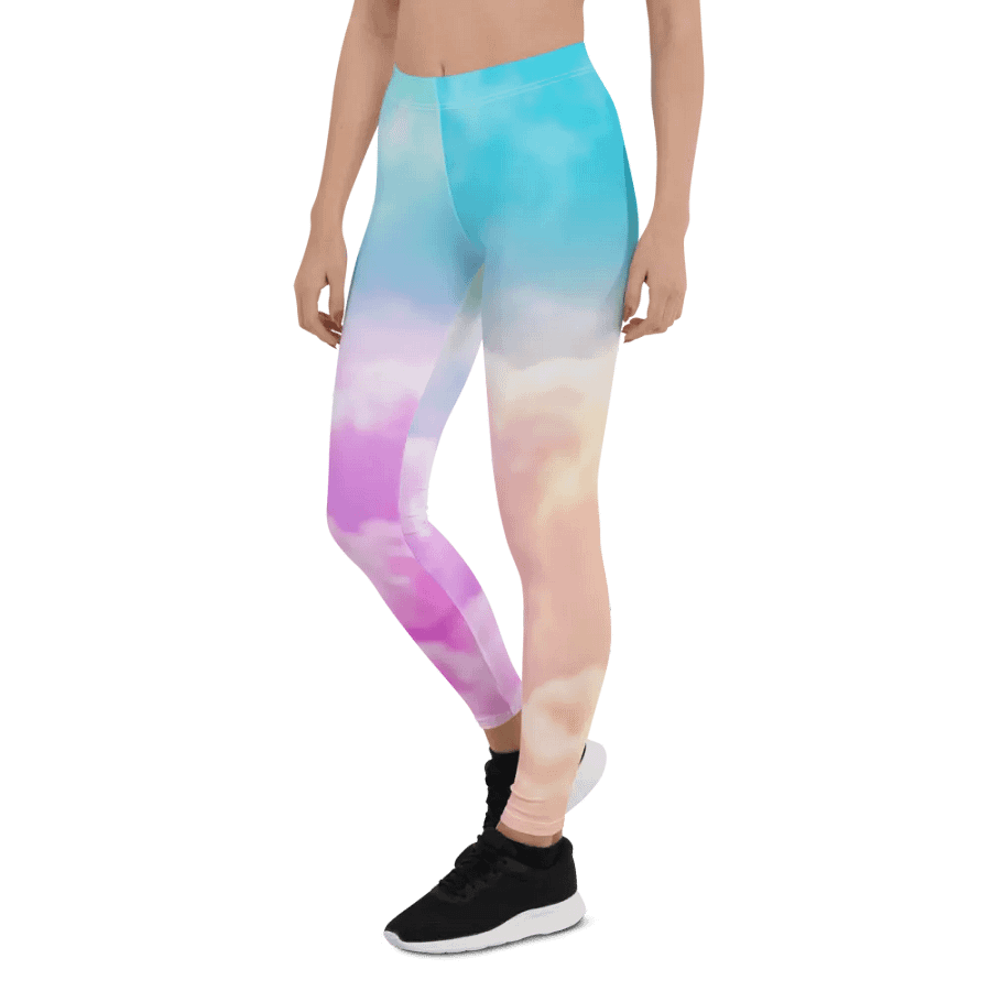 Blur cloud rainbow Design Legging - V7 product image (5)