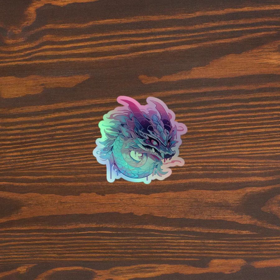 Mystical Dragon Kiss-Cut Holographic Sticker Sheet product image (3)