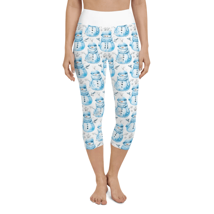 Frosty Friends Yoga Capri Leggings product image (1)