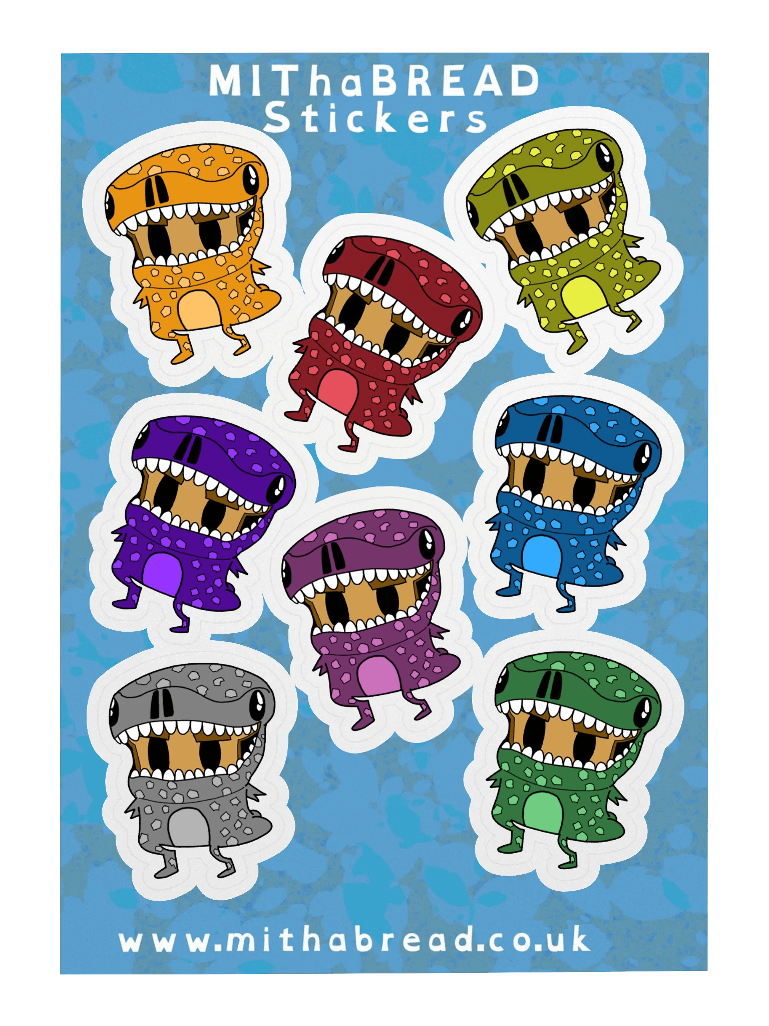 Dino-Bread Sticker Set product image (3)