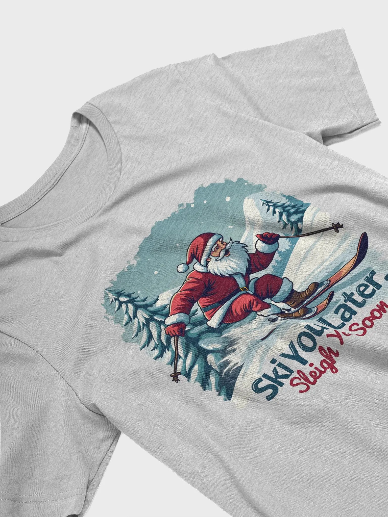 Ski You Later Santa T-Shirt product image (2)