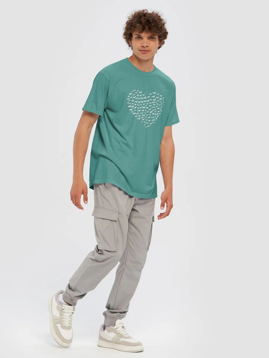 "heart made up of dogs" comfort colors tshirt product image (5)