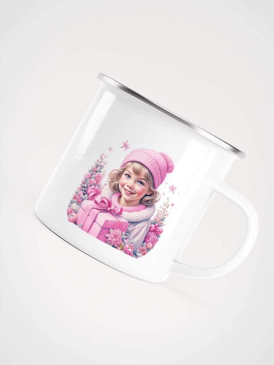 Vintage Little Girl in Pink Christmas product image (4)