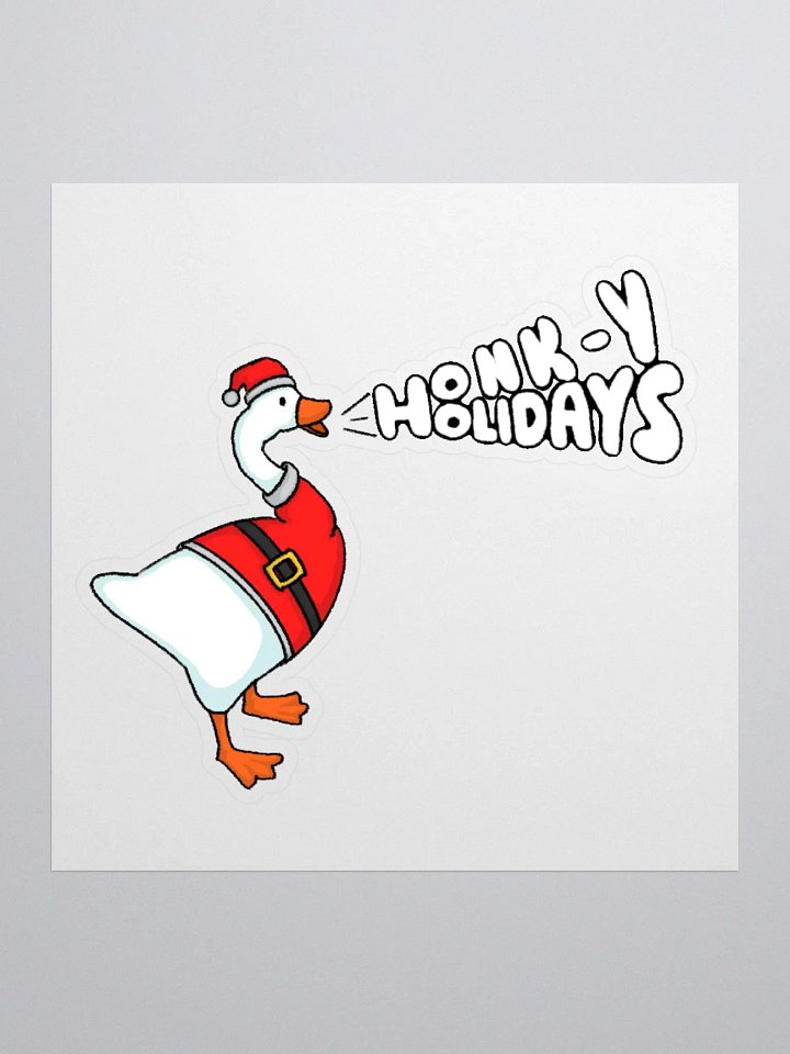 Honk-y Holidays Kiss Cut Sticker product image (1)