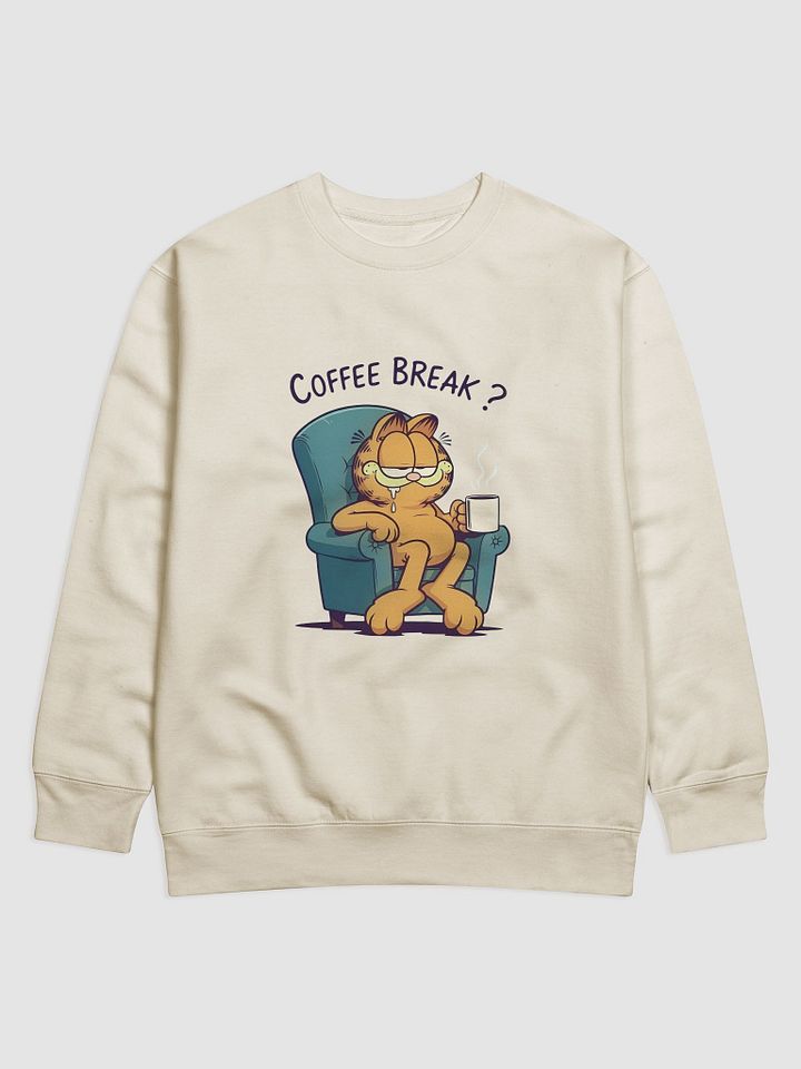 Coffee Break Cat Premium Sweatshirt product image (1)