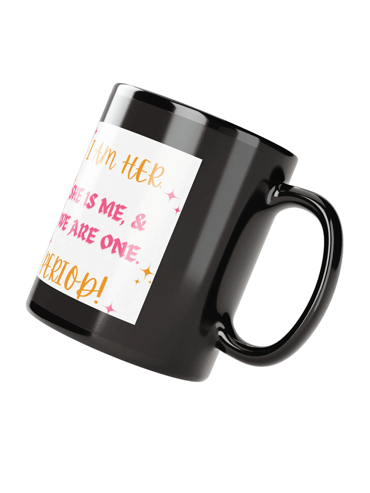 MQB's Empowerment Affirmation Black Glossy Mug product image (3)