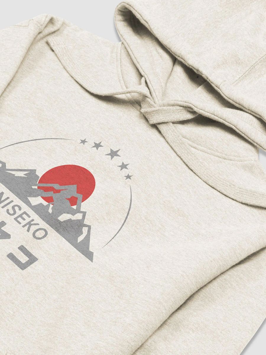 Niseko Ski Resort Cotton Blend Premium Hoodie, Five Star Mountain Gray, 5 Colors product image (3)