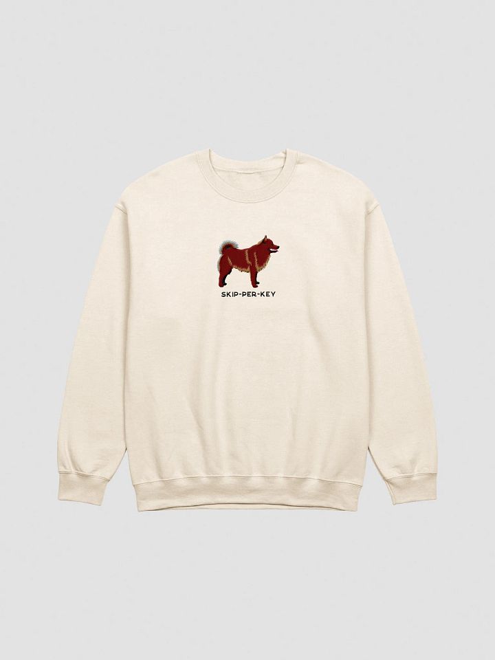 Skip-Per-Key Sweatshirt (Embroidered) of a Schipperke(Brown) product image (13)
