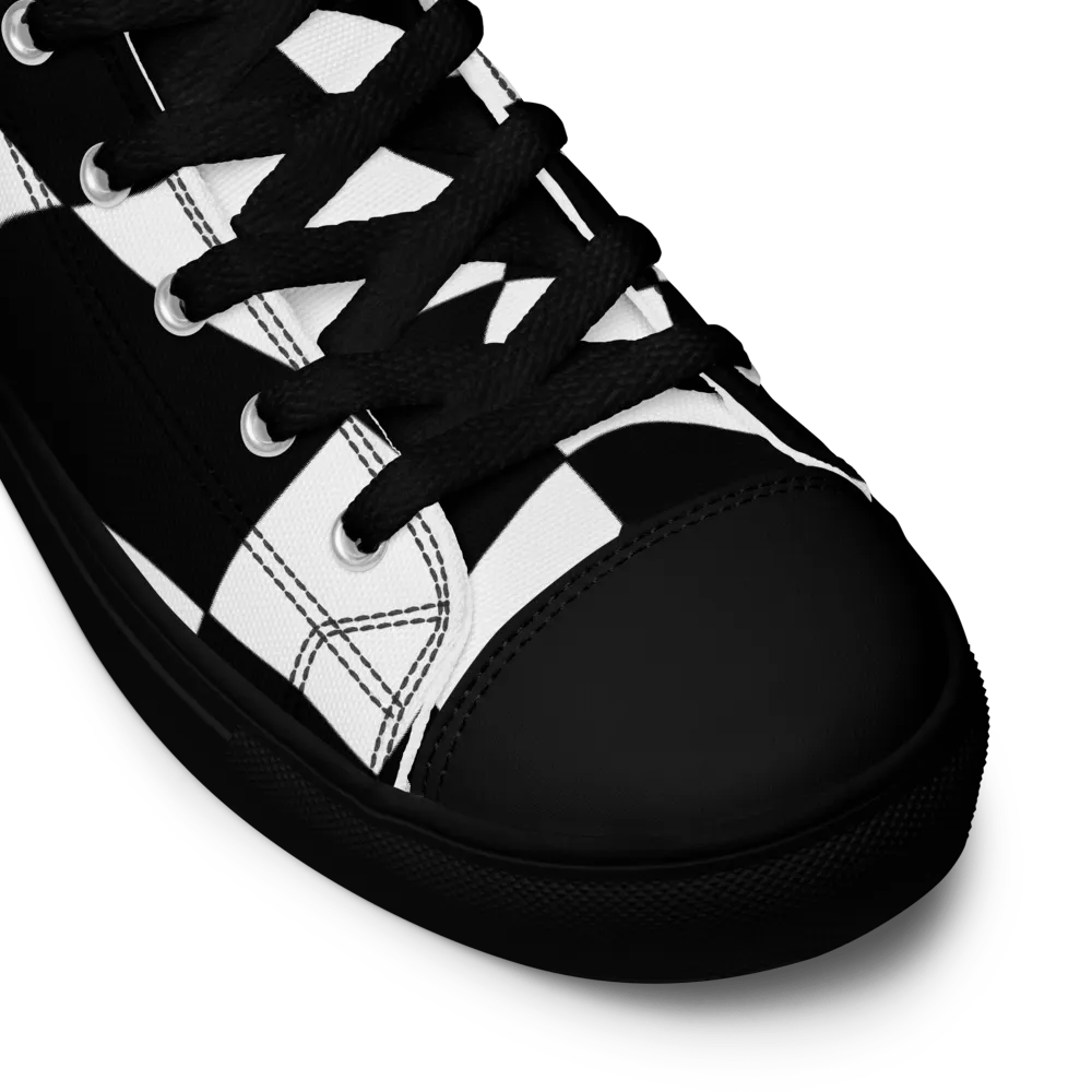 Chess - Men's High Top Canvas Shoes product image (9)