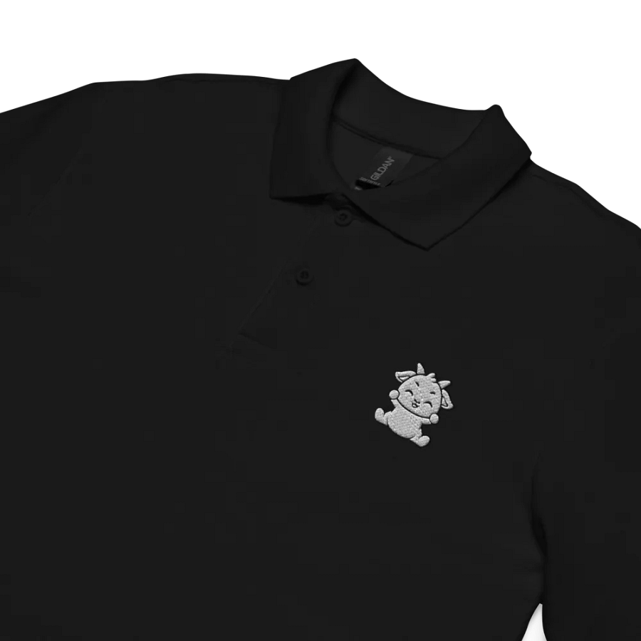 WHITE LOGO Unisex Polo Shirt product image (3)