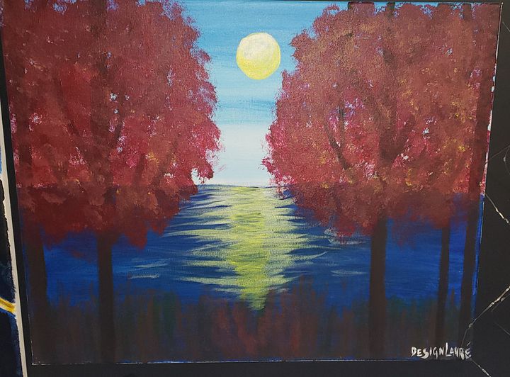 Lake at Sunset Painting product image (1)