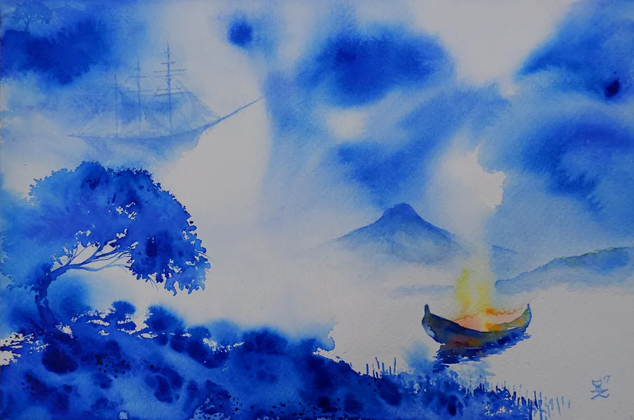 "It's Time to Change Ships" Painting by Deni Je product image (1)