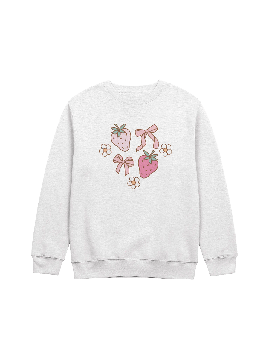 Coquette Strawberry Bow Crewneck Sweatshirt product image (3)
