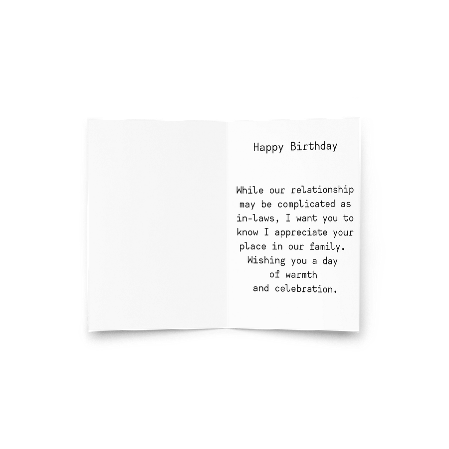 Birthday card - In laws product image (3)