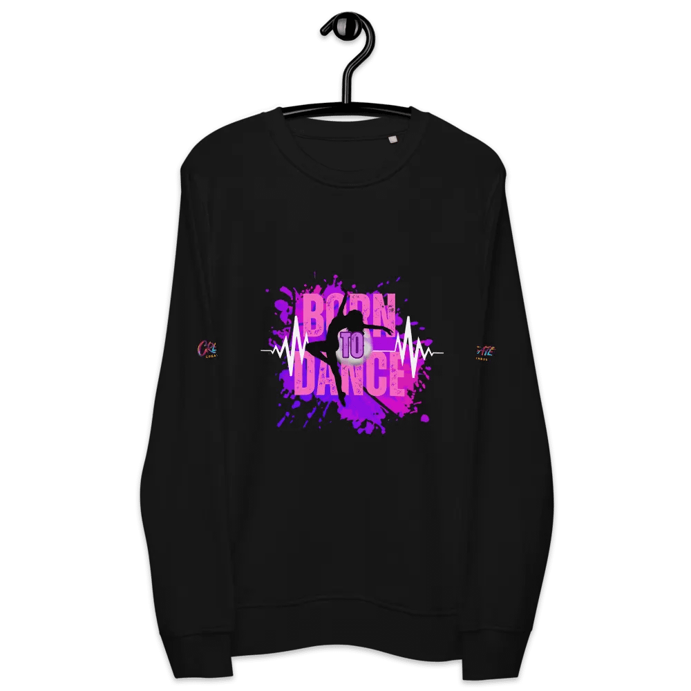 BORN TO DANCE Her Silhouette Unisex Organic Sweatshirt product image (6)