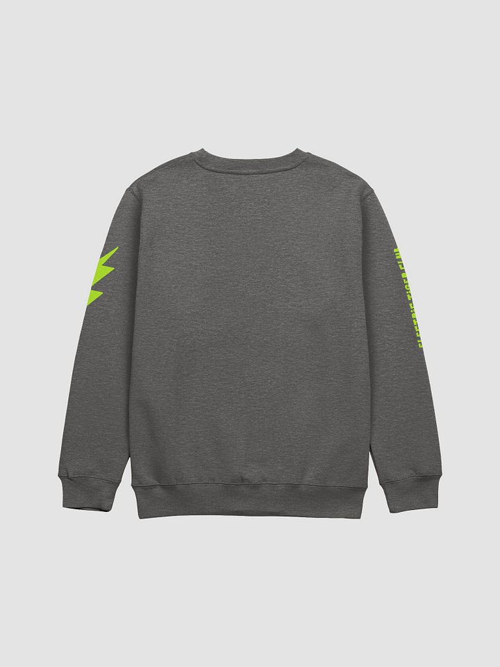 White Electric Tiger with Lime Lightning Bolts - Sweatshirt product image (2)