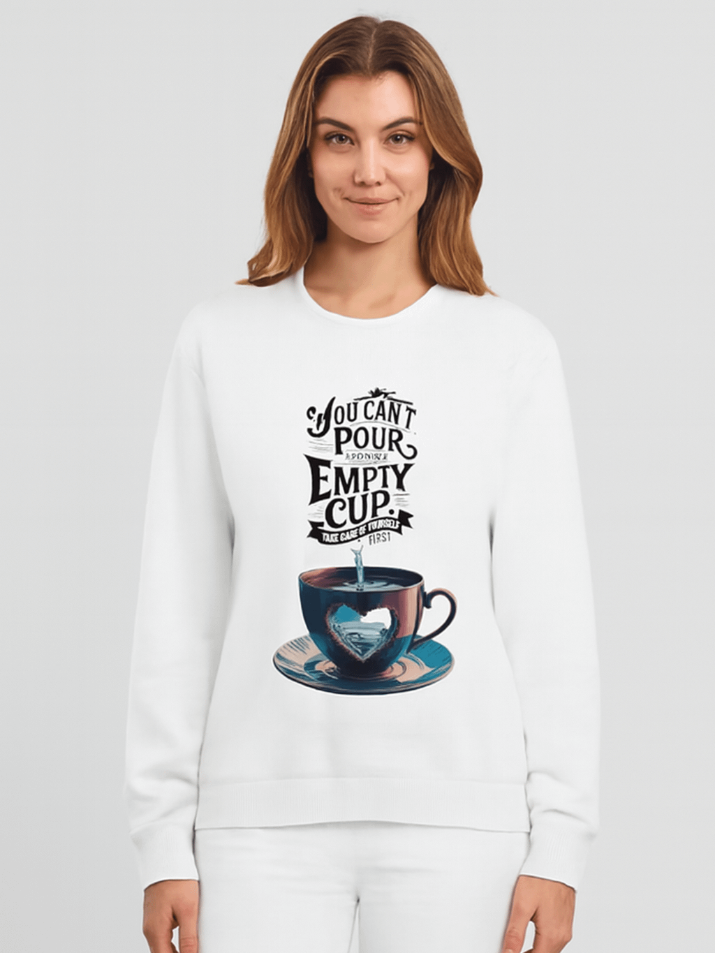 Heartfelt Reflection Cup and Saucer Set Sweatshirt product image (1)