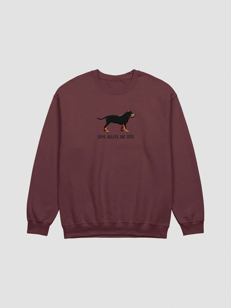 Some Bullies Are Cool Sweatshirt (Embroidered) of an American Bully(Black & Tan) product image (4)