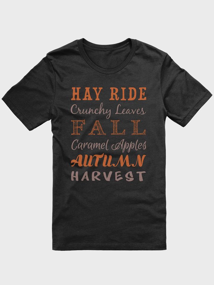 🍂 Fall Typography T-Shirt | Cozy Autumn Words Tee | Perfect Fall Harvest Shirt product image (1)