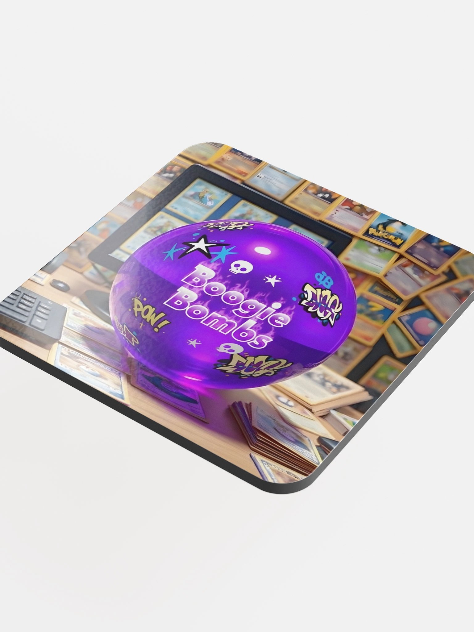Team Boogie Bombs Glossed Cork Coaster product image (4)
