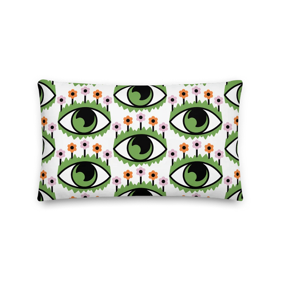 Mystical Eyes and Flowers Premium Pillow product image (2)