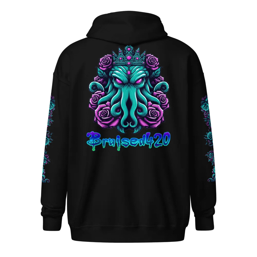 Cthulhu Royalty Hoodie V.2 Zip-Up (Lots of Colors!) (Up to 5xl!) product image (1)