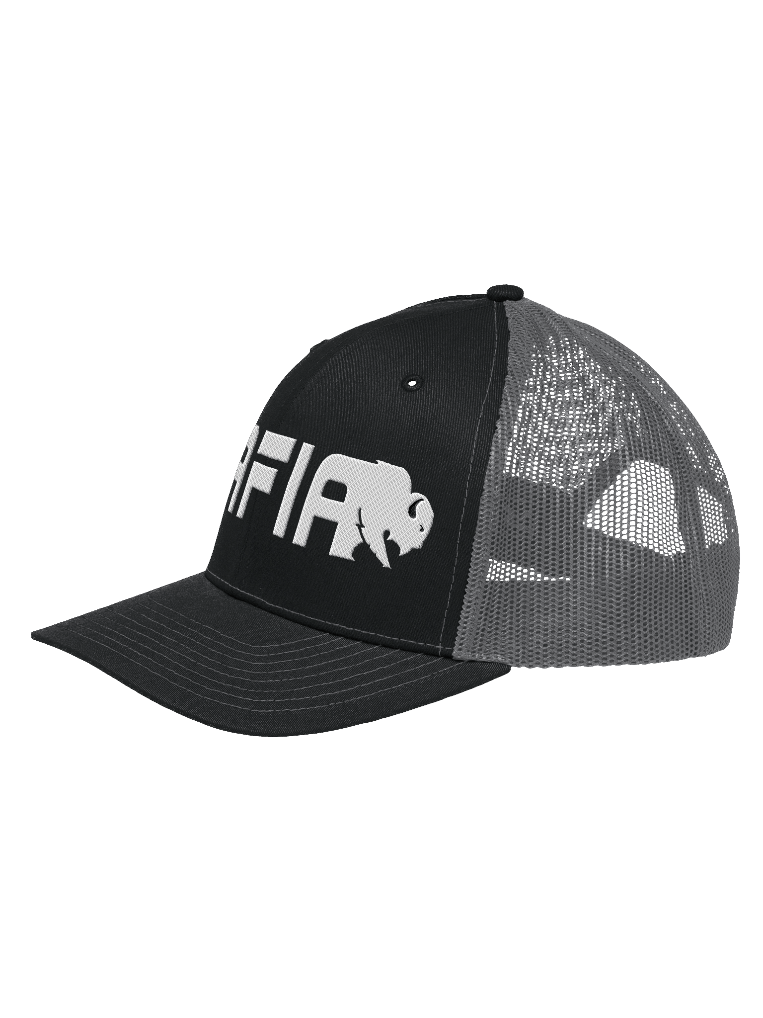 BUFFALO TRUCKER CHAPTER Logo Hat (BW) product image (6)